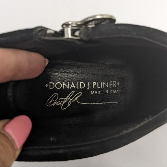 Donald Pliner Ladies Rula Black Patent Stiletto ankle Boot 7 - Picture 12 of 14